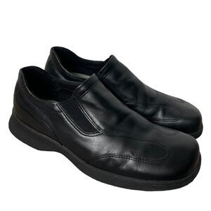 Ecco Mens Black Leather Workwear Business Casual Loafers